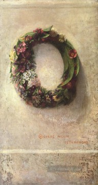 impressionistische Blumen Werke - Kranz aus Blumen Maler John LaFarge